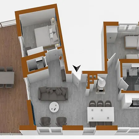 Tao-suite Mit Seeblick, Balkonterrasse & Sauna Апартаменты *